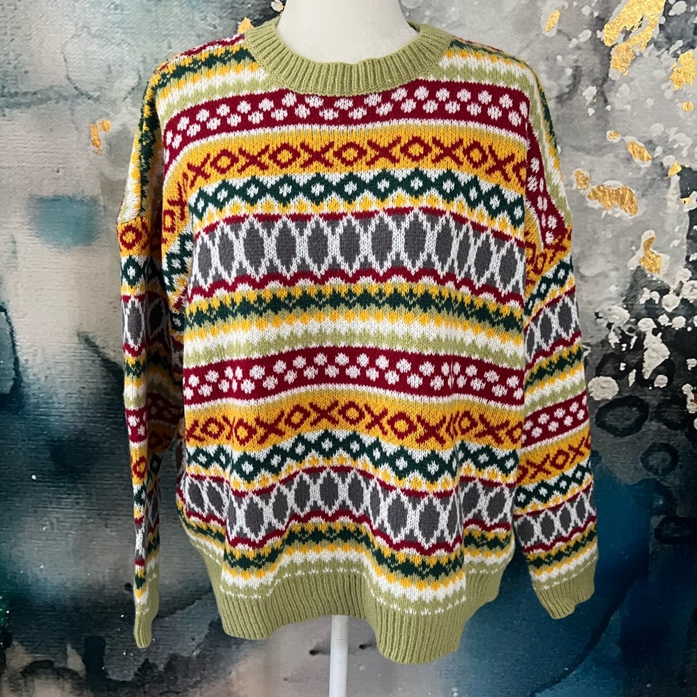 Oversized Cheery Green Sweater